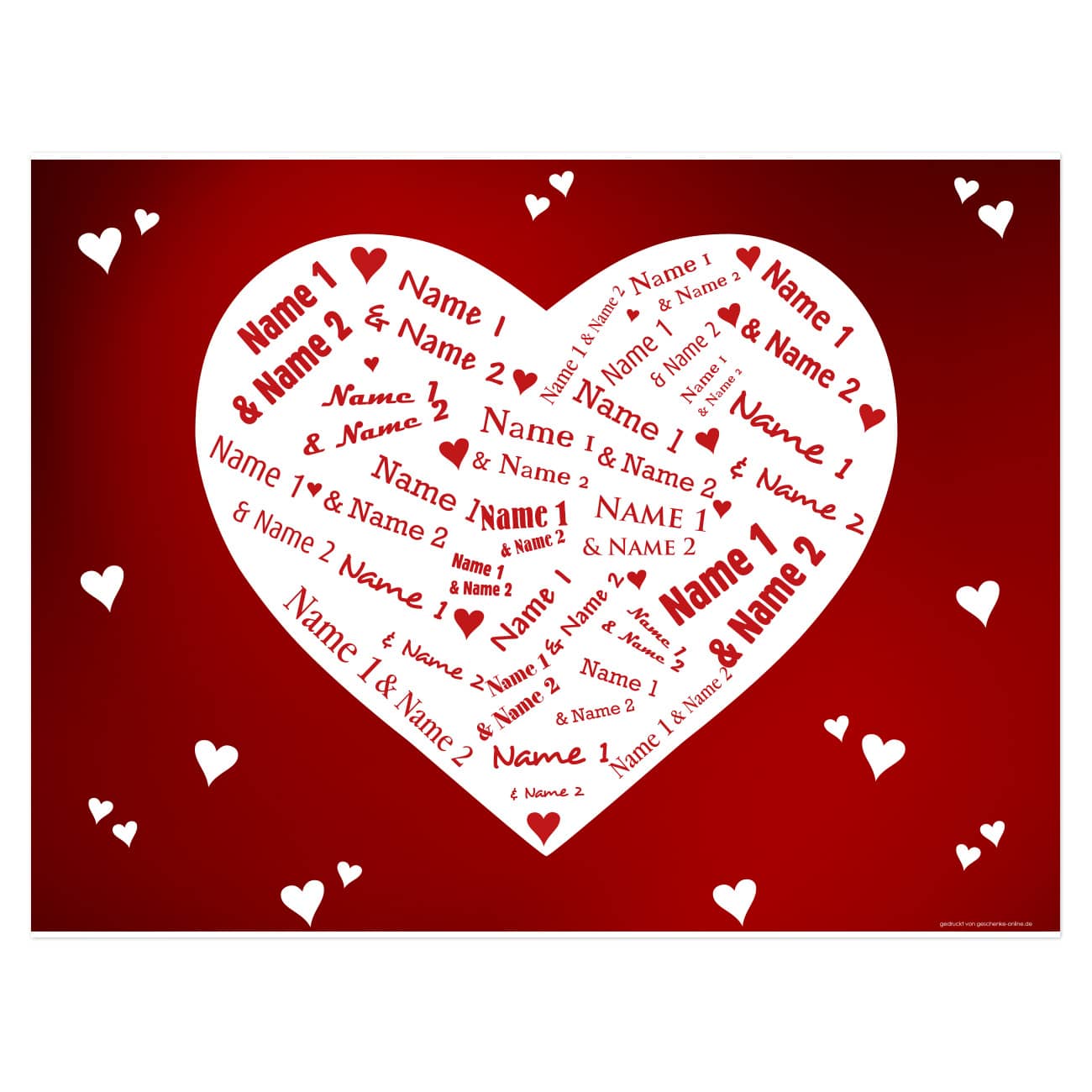 Persönlicher Namensaufdruck