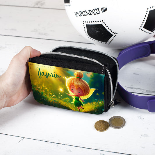 Geldbörse mit Fee und Wunschname personalisiert