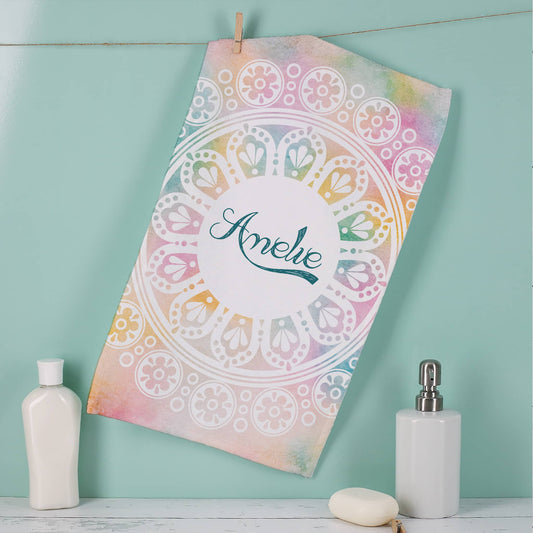 Handtuch mit Mandala-Motiv in verschiedenen Farben und Mustern - perfekt für Ramadan