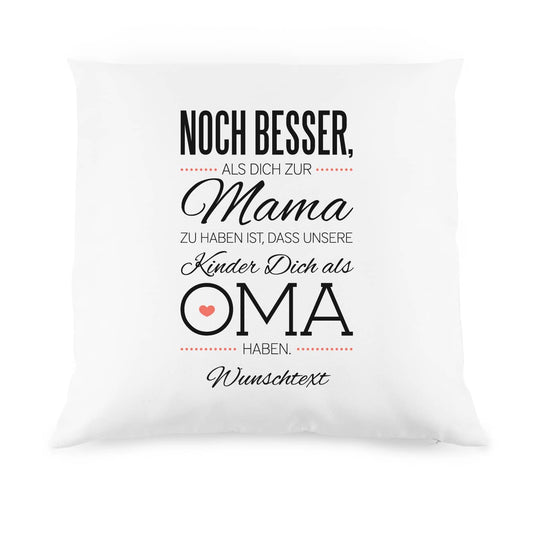 Kissen mit Wunschtext für Oma zum Muttertag