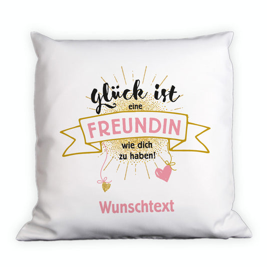 Freundinnen Kissen mit persönlichem Aufdruck