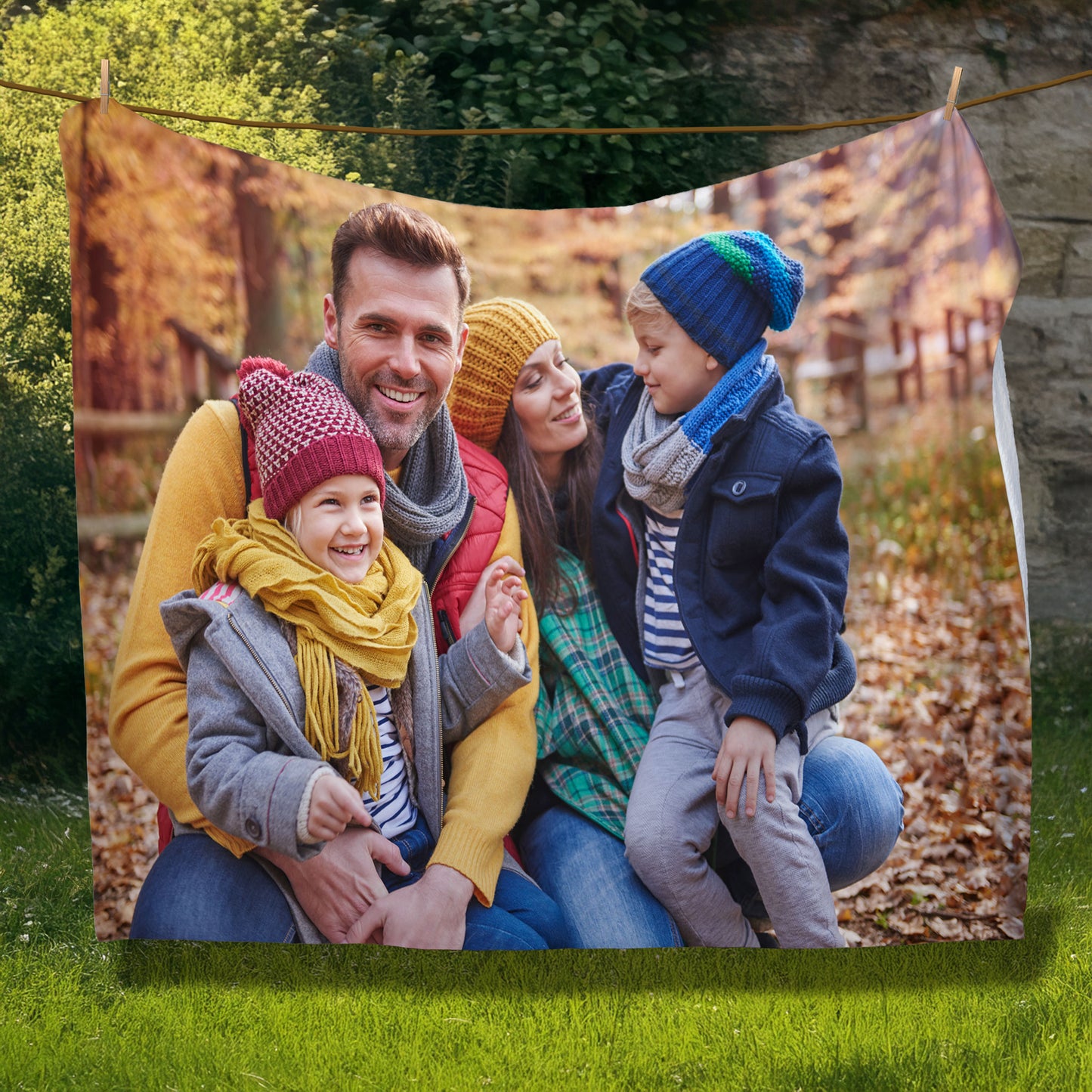 Kuscheldecke mit eigenem Bild – Weiches Sherpa-Material
