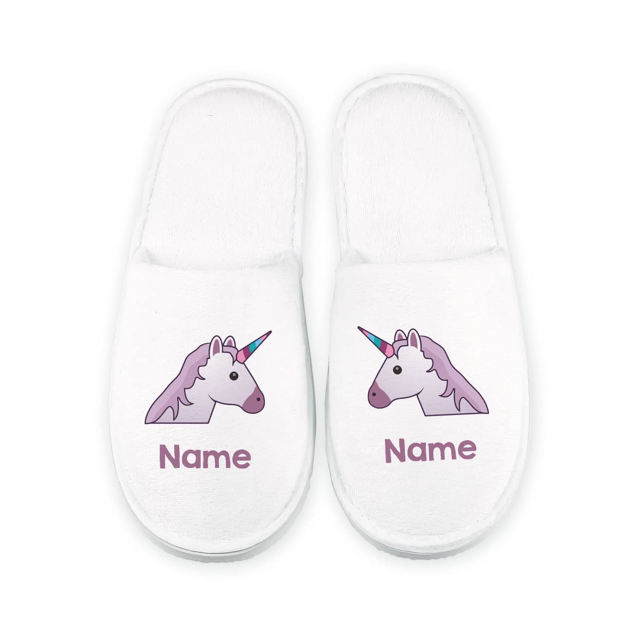 Einhorn Pantoffeln mit Name