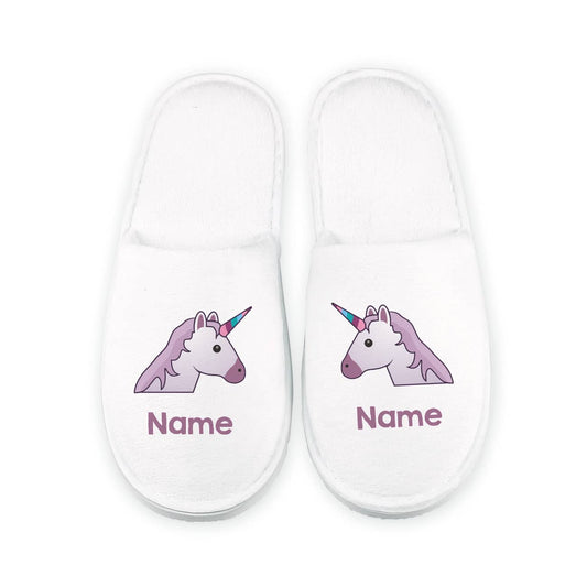 Einhorn Pantoffeln mit Name