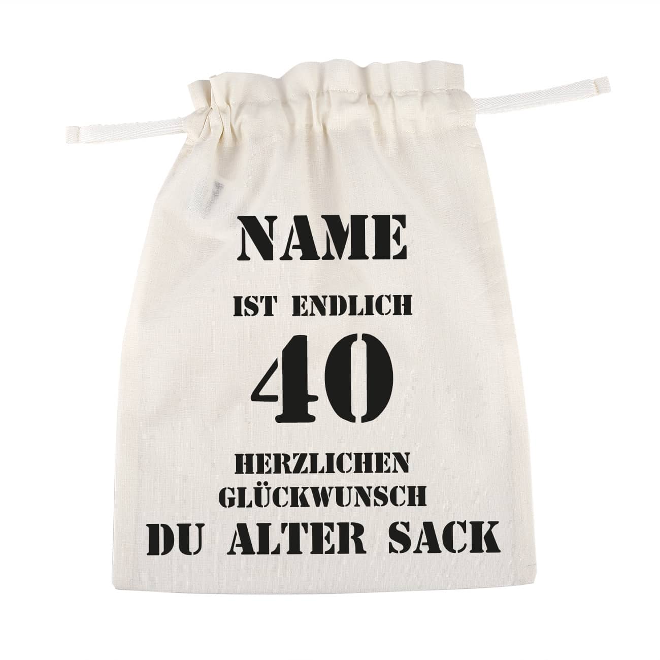 Beutel mit Alter Sack Motiv