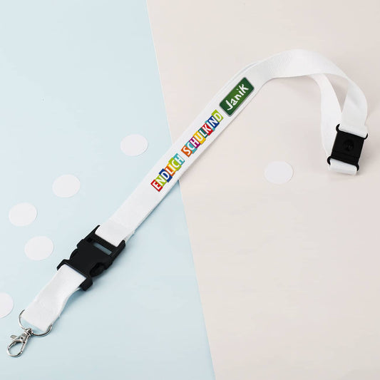 Schlüsselband mit Namen für Erstklässler