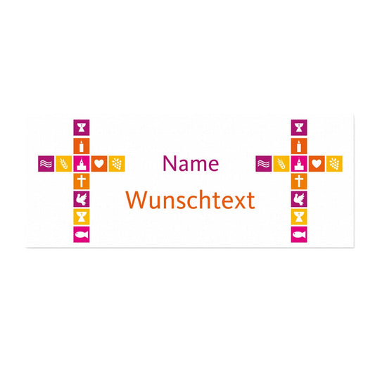 Tischläufer in zwei Längen zur Kommunion, Konfirmation und Taufe - 40 cm x 100 cm