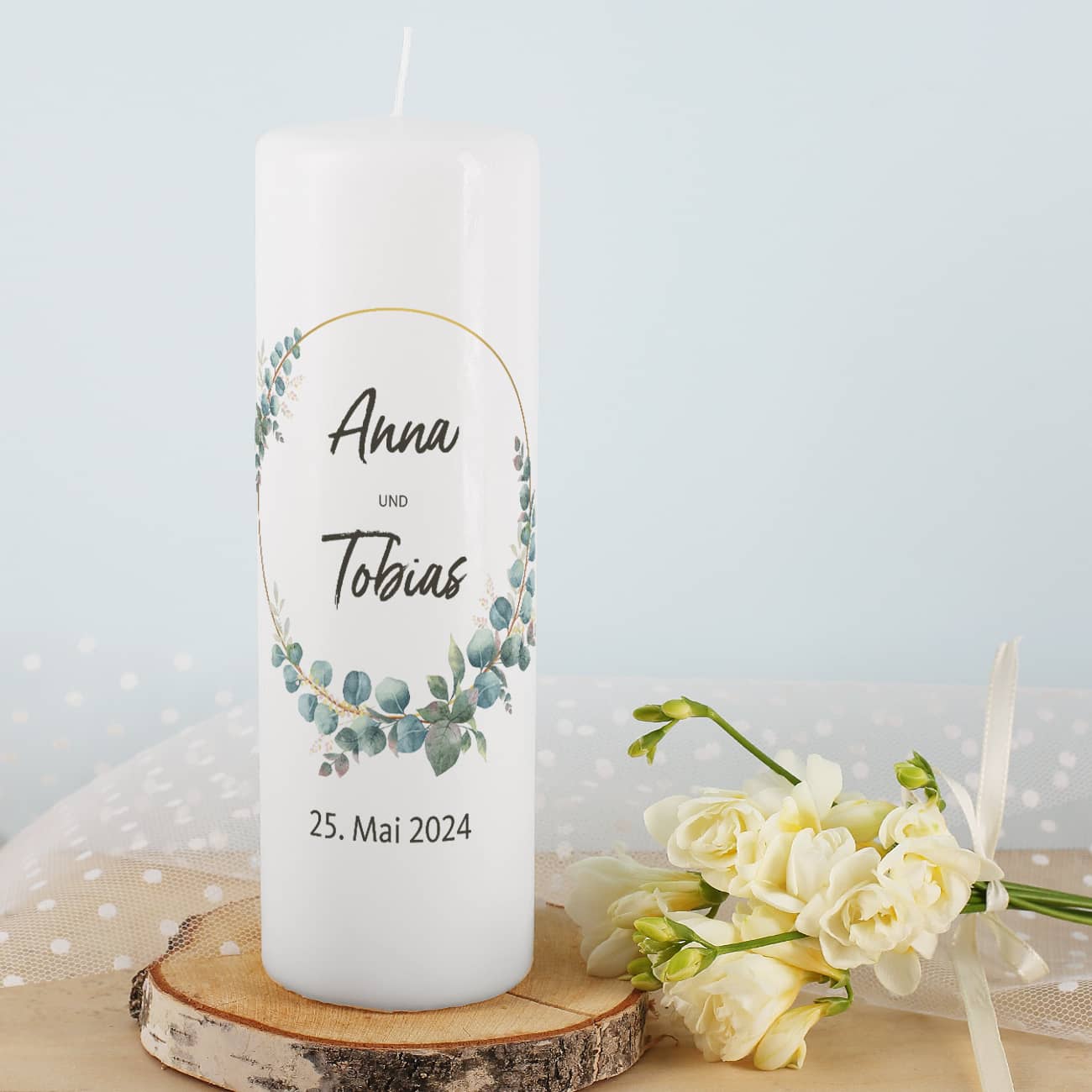 Kerze zur Hochzeit