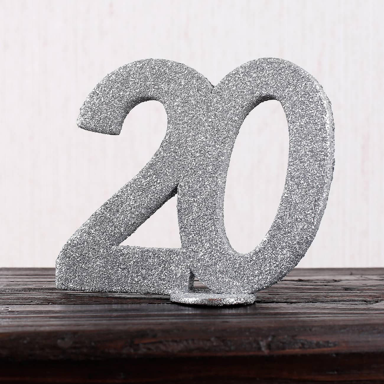 Silberne Dekozahl 20