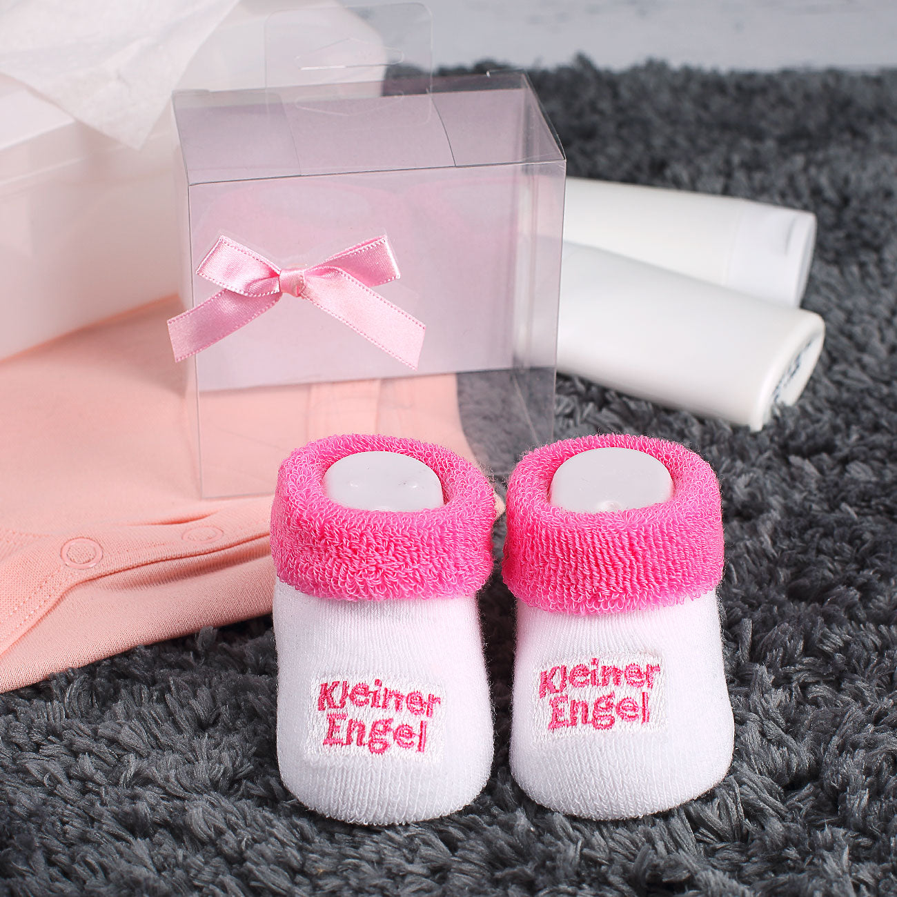 Babys erste Söckchen - Kleiner Engel in rosa