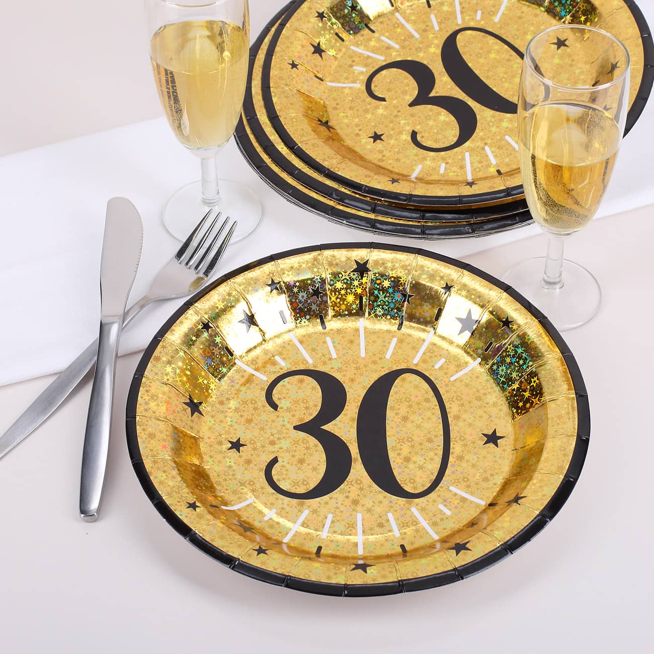 Pappgeschirr zum 30. Geburtstag