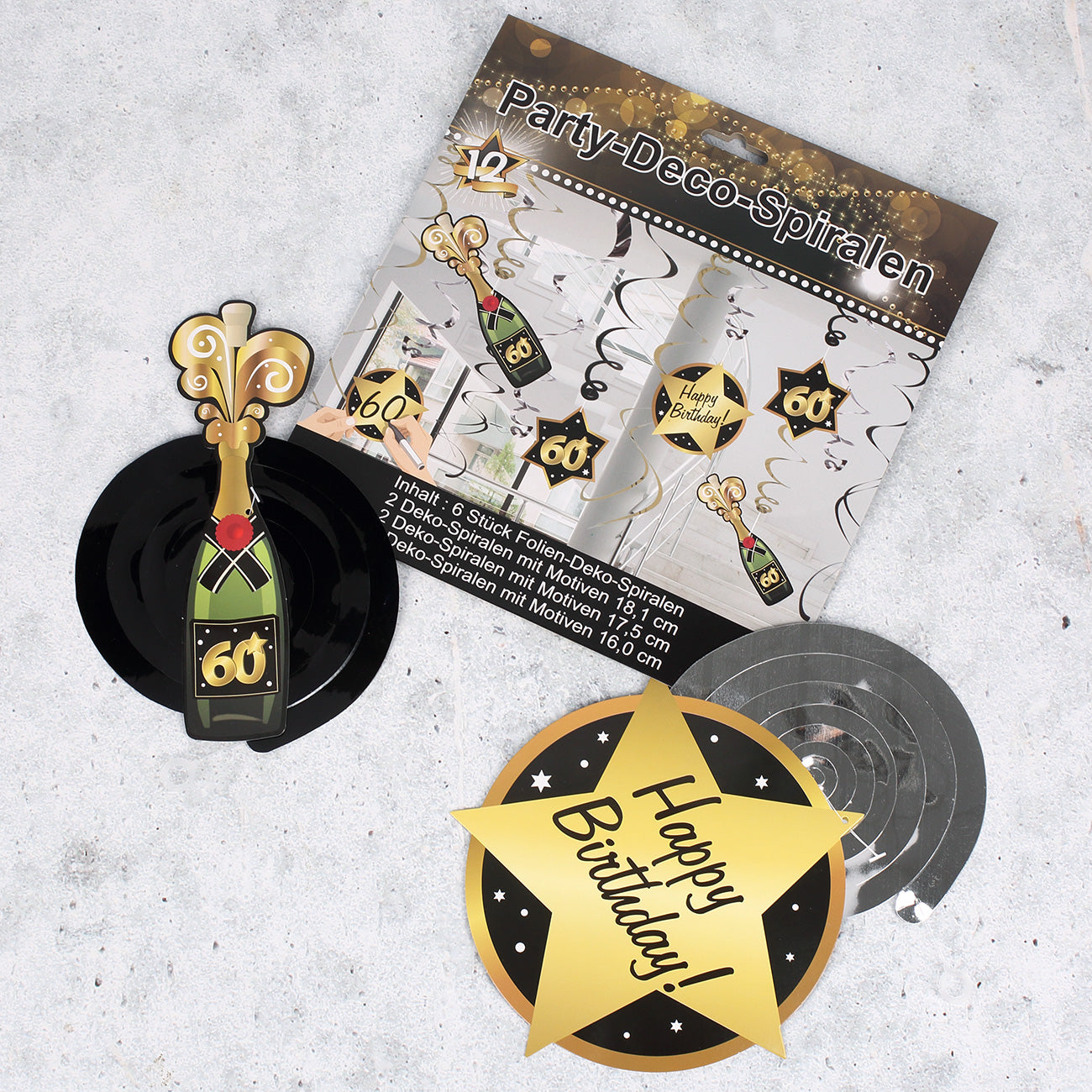 Party Dekoration Star zum 60.