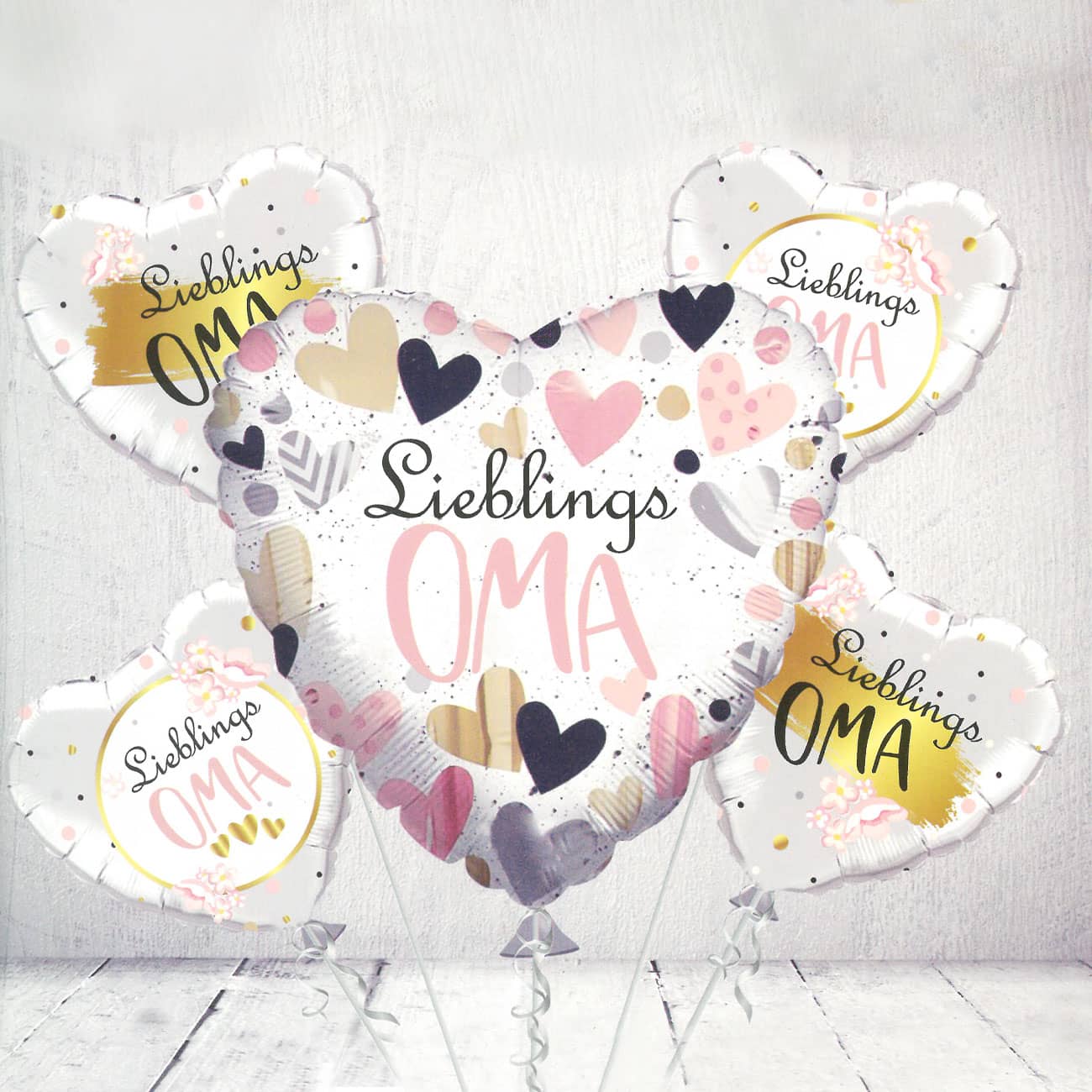 Folien-Ballon-Set/ Heliumballons