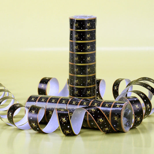 Luftschlangen zum 30. Geburtstag