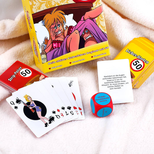 Liebes Spiele Set zum 50. Geburtstag