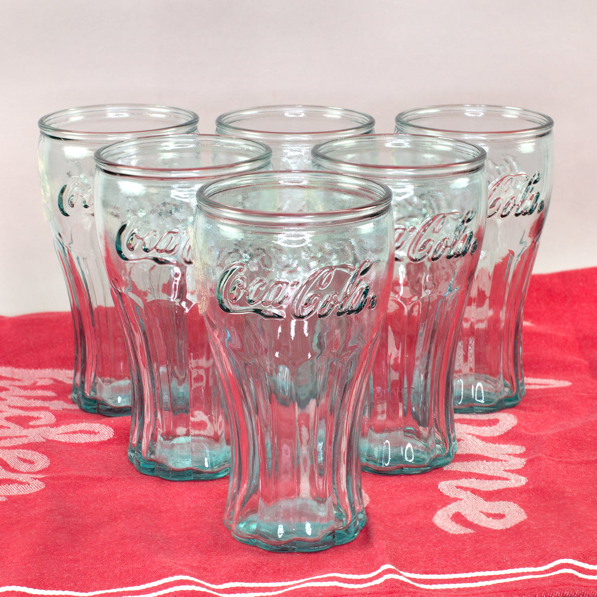 Coca-Cola Retro Glas Set 12-teilig mit Trinkgläsern & Schnapsgläsern –