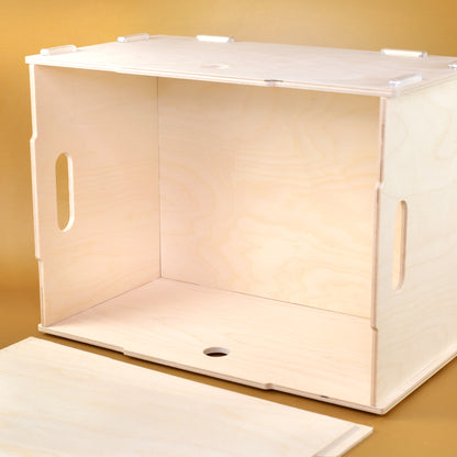 Innenansicht der Hochzeits-Erinnerungskiste aus MDF-Holz