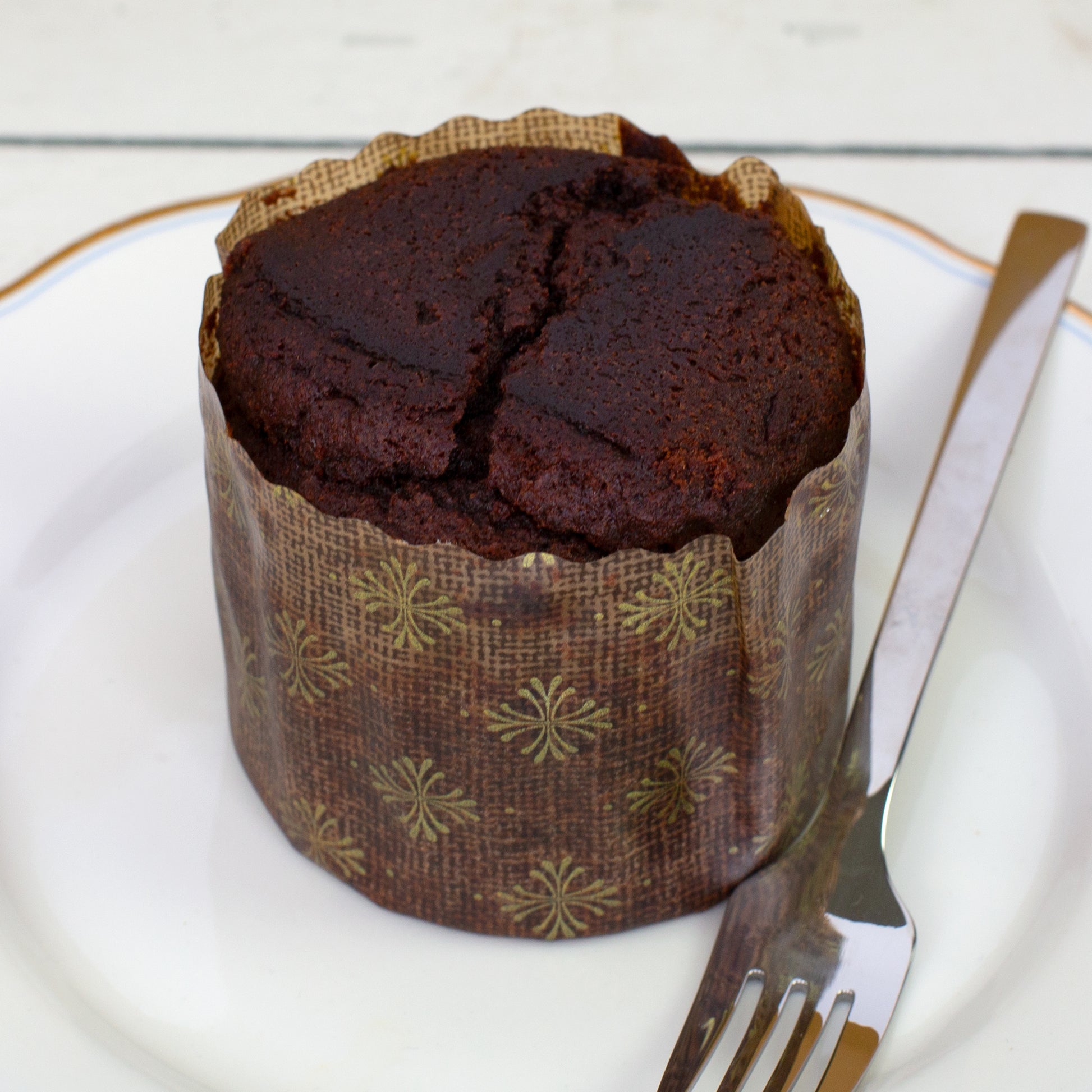 Schokoladen Brownie Kuchen in der Dose zum Geburtstag