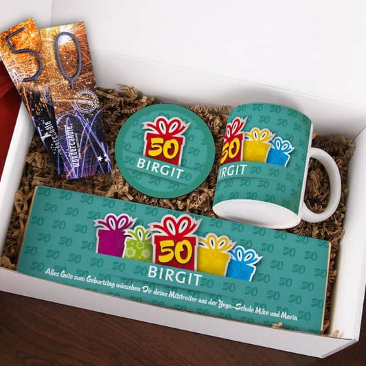 gefüllte Geschenkbox