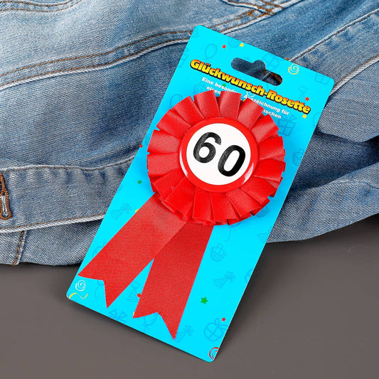 Glückwunsch-Rosette - 60