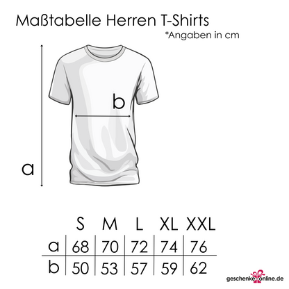 T-Shirt Maßtabelle Herren