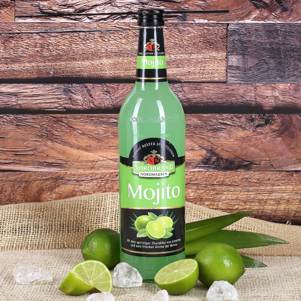 Mojito Geschenkset zum Geburtstag mit graviertem Longdrinkglas, 0,7 l Flasche & Geschenkverpackung personalisiert mit Name, Alter & persönlicher Text –