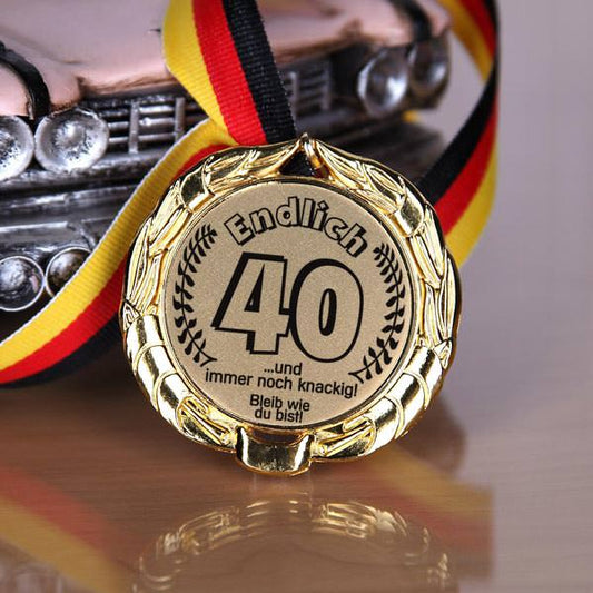 Medaille speziell zum 40. Geburtstag