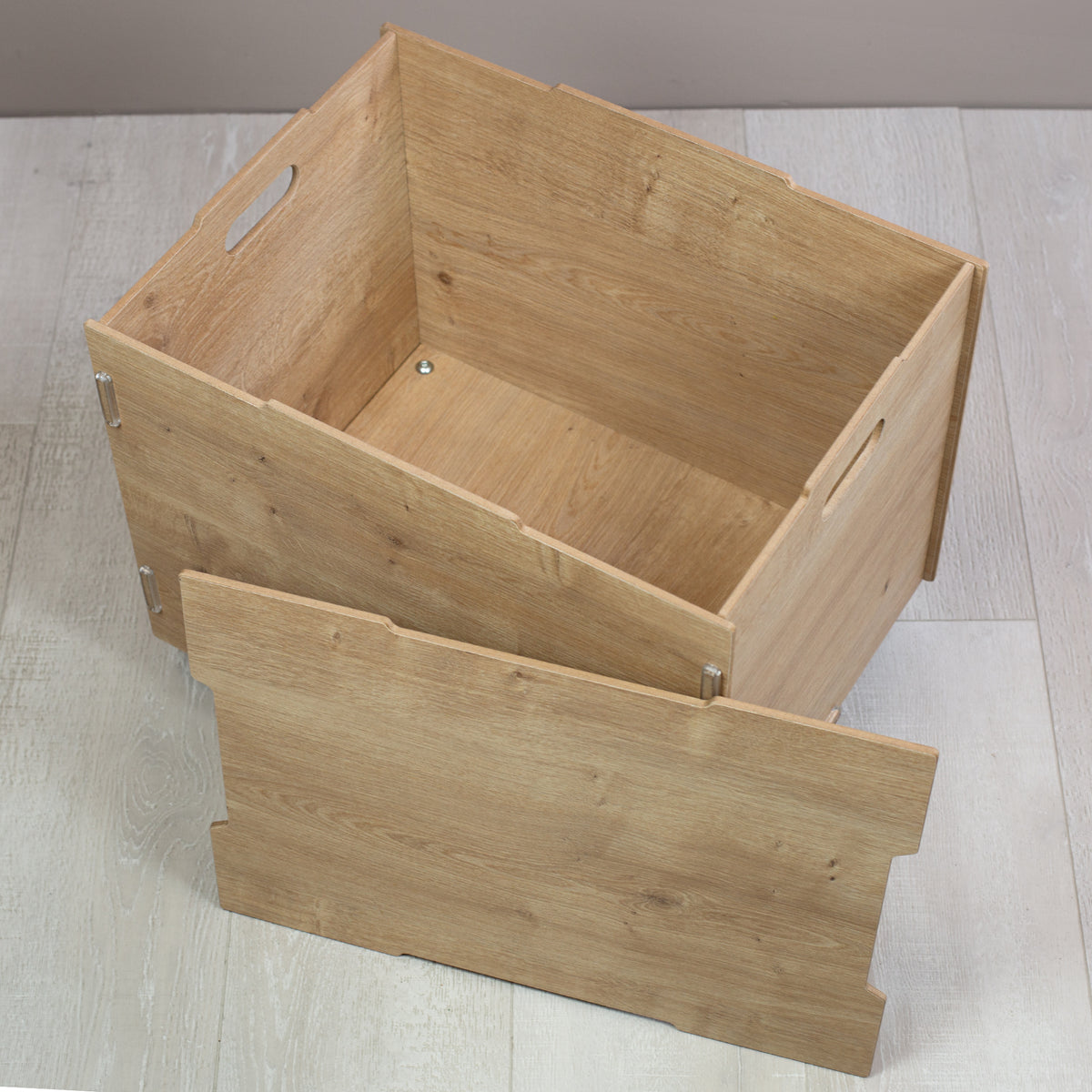 Personalisierte Holz-Rollkiste von clipfritz® mit Wunschtext f. Kinder –