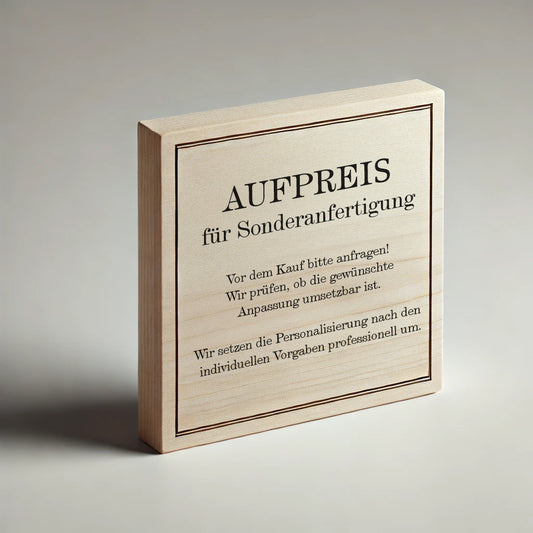 Aufpreis Sonderwunsch