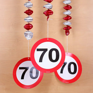 Geburtstagdekoration zum 70.
