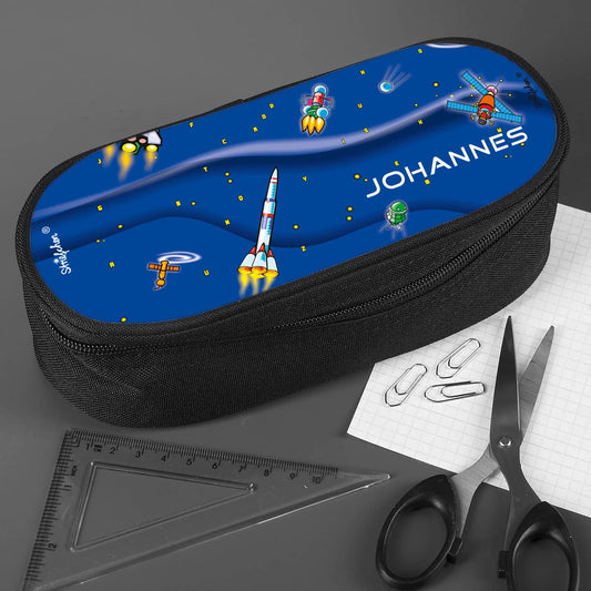 Stiftebox mit Weltraummotiv