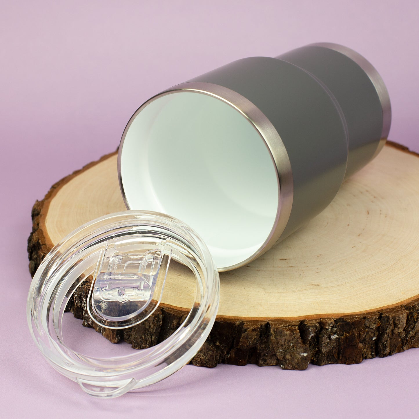 Innenansicht Thermobecher mit Keramikbeschichtung und separatem Deckel