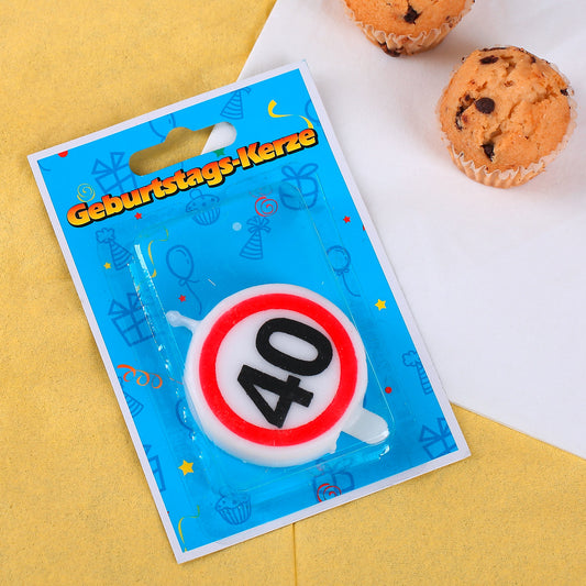 Geburtstagskerze zum 40.