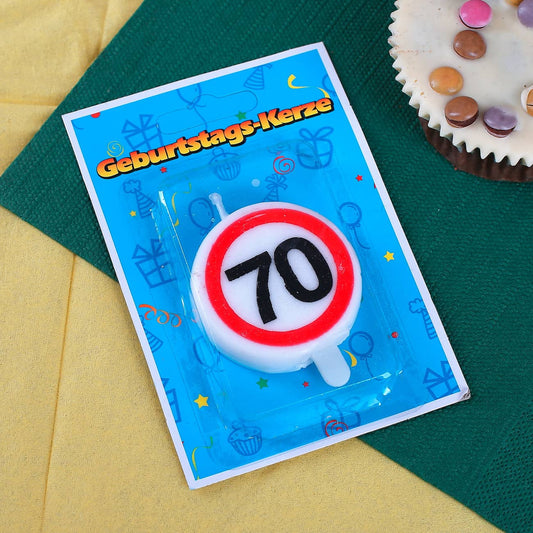 Geburtstagskerze zum 70.