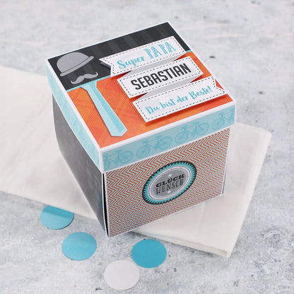 Glückwunschbox als Überraschung für Papa