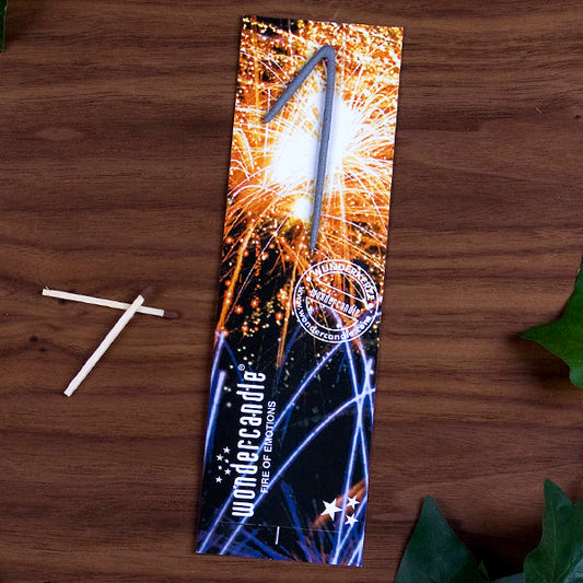 Wunderkerze Zahl "1" als Überraschung 