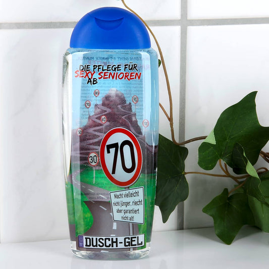 Duschgel zum 70. Geburtstag