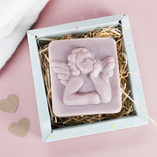 Handseife in Engelform