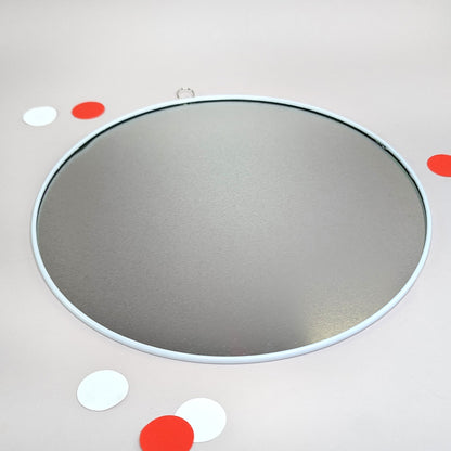 Rundes Blechschild zum Geburtstag & Jubiläum 25 cm im Verkehrsschild Design - Rückseite