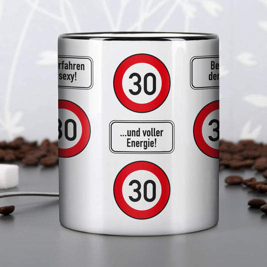 Tasse zum 30. Geburtstag mit Namen