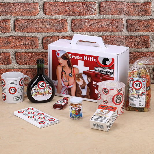 Erste Hilfe Koffer zum 30. Geburtstag
