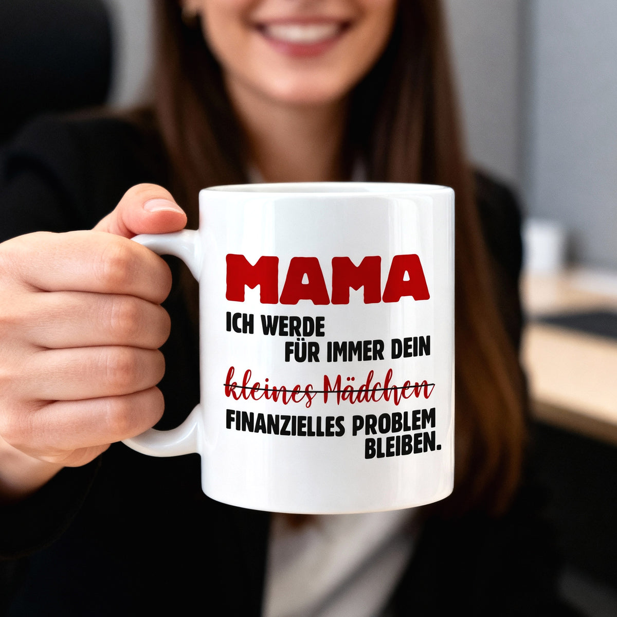 Lustige Tasse für Mama 'Kleines Mädchen