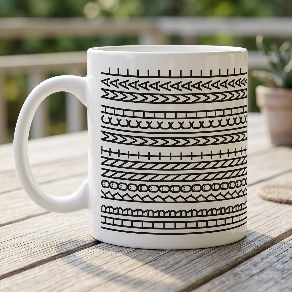 Kaffeetasse mit versteckter Botschaft
