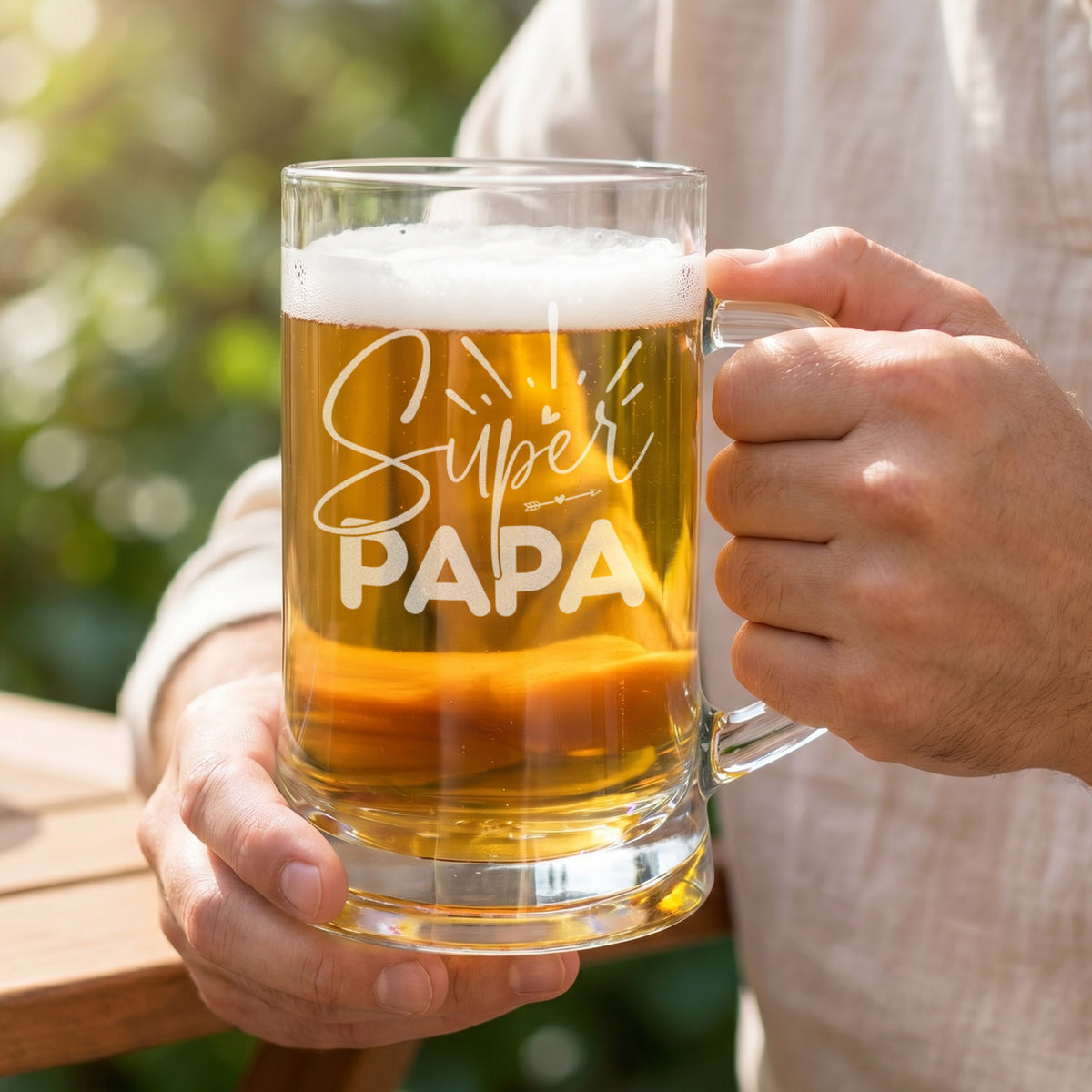Bierseidel - Super Papa - 500 ml