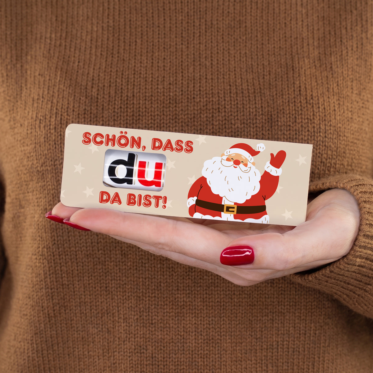 duplo Riegel 'Schön, dass du da bist!' | Gastgeschenk zu Weihnachten, Wichteln & Weihnachtsfeier