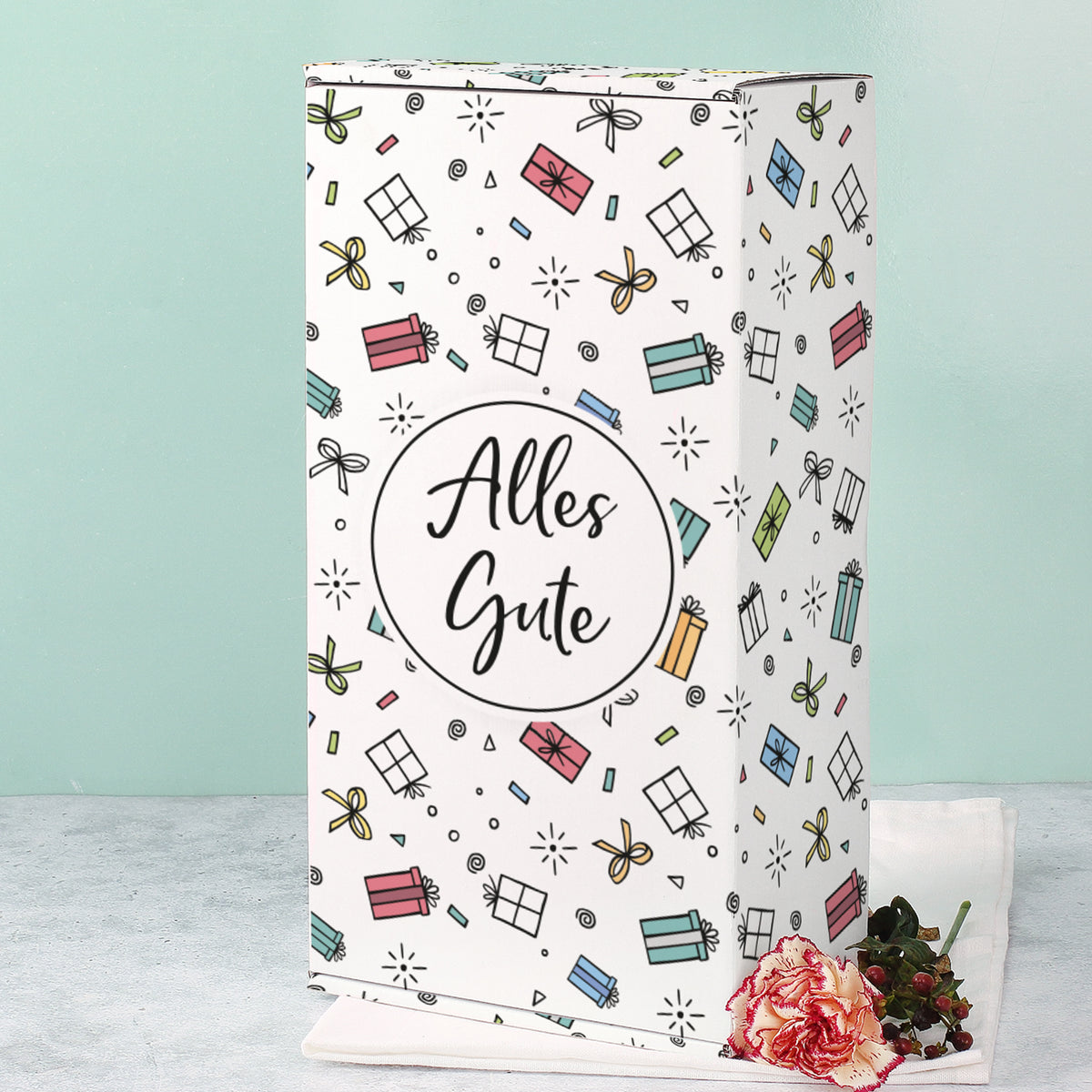 Geschenkbox 'Alles Gute' Groß | 35×10×19 cm