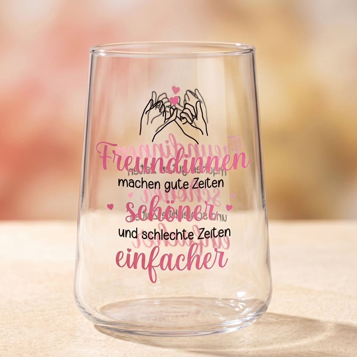 Trinkglas für beste Freundinnen