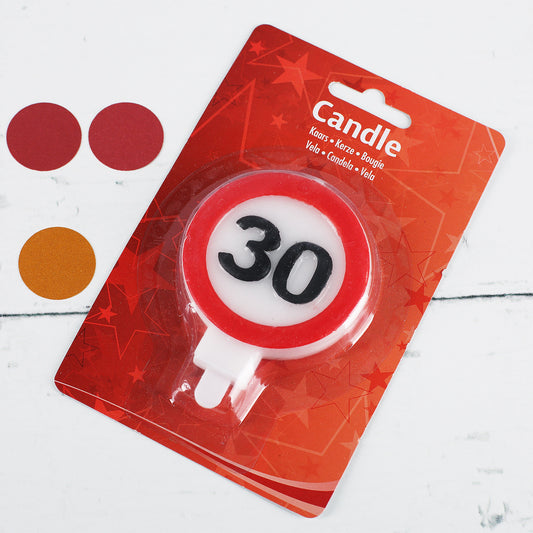 Tortenkerze zum 30. Geburtstag