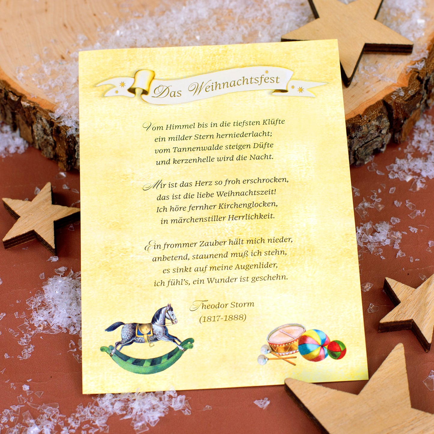 Weihnachtsgedicht Das Weihnachtsfest von Theodor Storm aus dem Heidel Schokoladenbuch