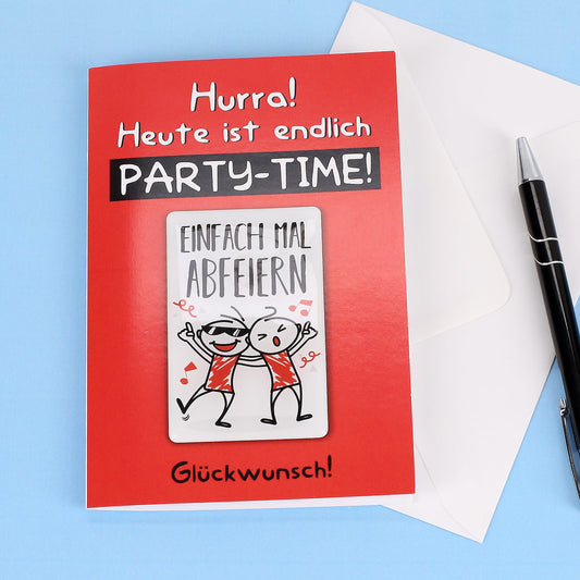 Grußkarte Party-Time